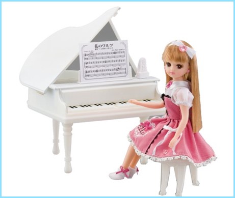 リカちゃん ホワイトオルゴールピアノ