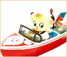 ジャングル大帝 レオ モーターボート ブリキ 浅草玩具