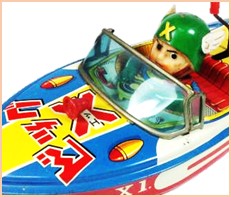 ビッグＸ モーターボート ブリキ 大東玩具/DAITO