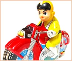 スーパージェッター オートバイ ブリキ 浅草玩具