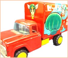 ビッグＸ 郵便トラック ブリキ 浅草玩具